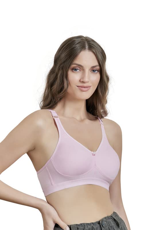 Image of MAROON 419 Women Cotton Blend Long Lasting Magical Lift T Shirt Bra Non-Wired and Non Padded, Seamless and Full Coverage