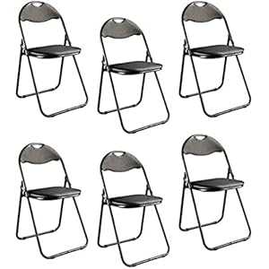 Chaises Pliantes Noires HAKU Möbel (Occasion Très Bon)