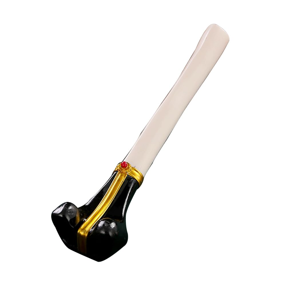 HCZKIUJY Nepalese Handmade Flute, Tibetan Trumpet, Clear Sounding Wind Instrument,Yellow,A (Black B)