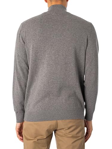 Gant Classic Cotton Half Zip le pull gris idéal pour vos weekends décontractés