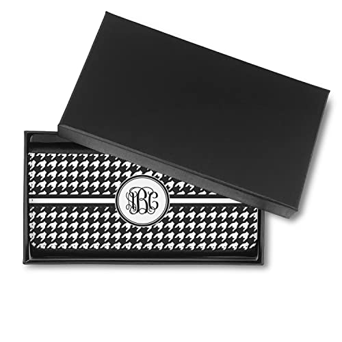 Personalized Houndstooth Leatherette Ladies Wallet2