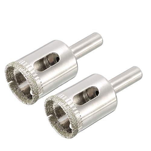 sourcingmap 2Pcs 23mm Diamond Coated Hole Saw Drill Bits for Glass Ceramic Tile Marble Rock Porcelain Bottles Pots Brick - Image 3