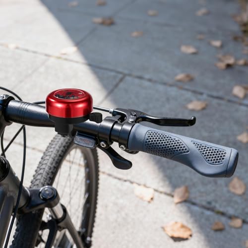 Bike Bell, Durable Loud Crisp Clear Sound Red Spider Bicycle Scooter Ringer Bell Funny Children\'s Bike Horn Accessories Suitable for Boys Girls Toddler Children Kids