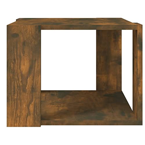 Table de salon chêne fumé compacte pour ranger vos affaires de chambre - 7