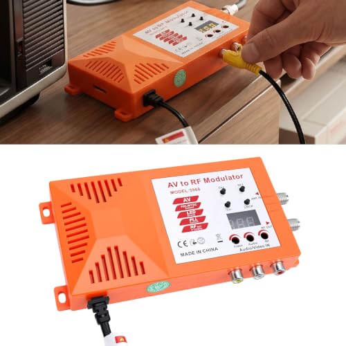 Convertidor AV a Coaxial con interruptor de canal para estabilizar imagen de videoconsolas 5