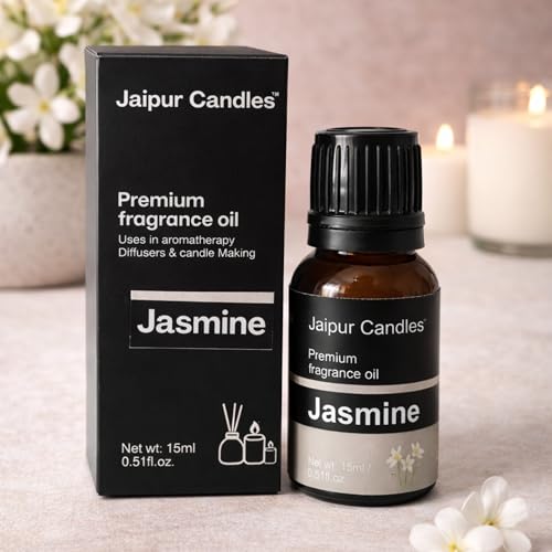 Image of Fragrance Oil | 15 ml | Aroma Oil for Home Fragrance | Best for Aromatherapy | Use in Diffusers, Candles, Air Fresheners (15ML, Jasmine)