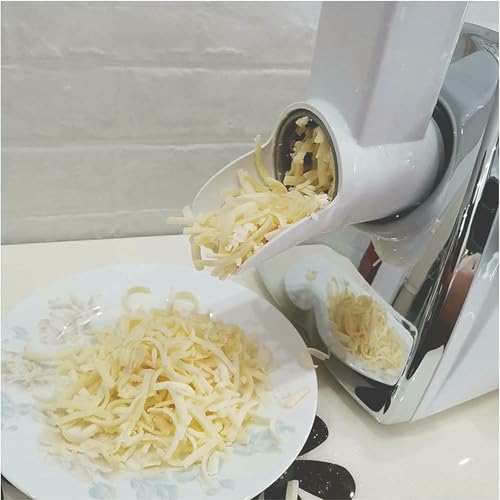 Electric Cheese Grinder - Commercial Rotary Cutter with Stainless Steel Rotary Knives for Efficient Grating and Slicing - Image 2