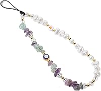 Vista 9 de Correa con dije para teléfono contra el mal de ojo, cordón para teléfono celular, dijes para teléfono, correa con cuentas para teléfono, cordón