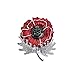 Price comparison product image Remembrance Poppy - Charity Donation Gift - Large Poppy On Stem Brooch