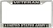 US Army 'Veteran' License Plate Frame