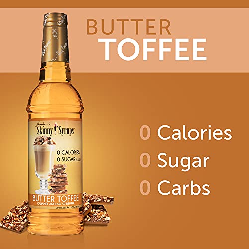 English Toffee- Jordan's Skinny Syrups Sugar Free, 25.4 Fl Oz #TOP3