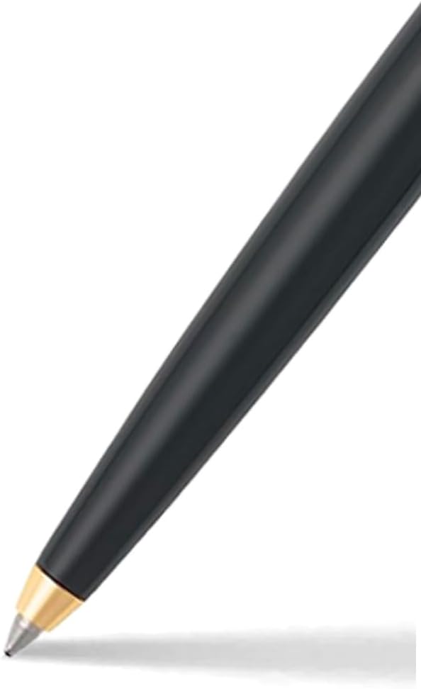 Sheaffer Sagaris Gloss Black Ballpoint Pen with Gold Tone Trim