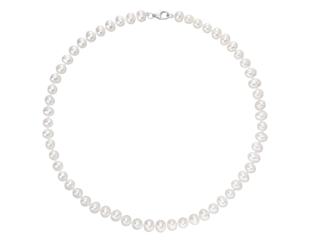 VIKI LYNN Pearl Necklace AAA Freshwater Cultured Pearl Sterling Silver Jewelry for Women
