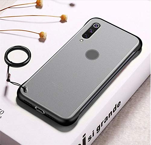 Image of MOBITUSSION Ultra Thin Shockproof Frameless Matte Transparent with Fingre Holding Ring Buckle Back Cover Case Compatible for Samsung Galaxy M30