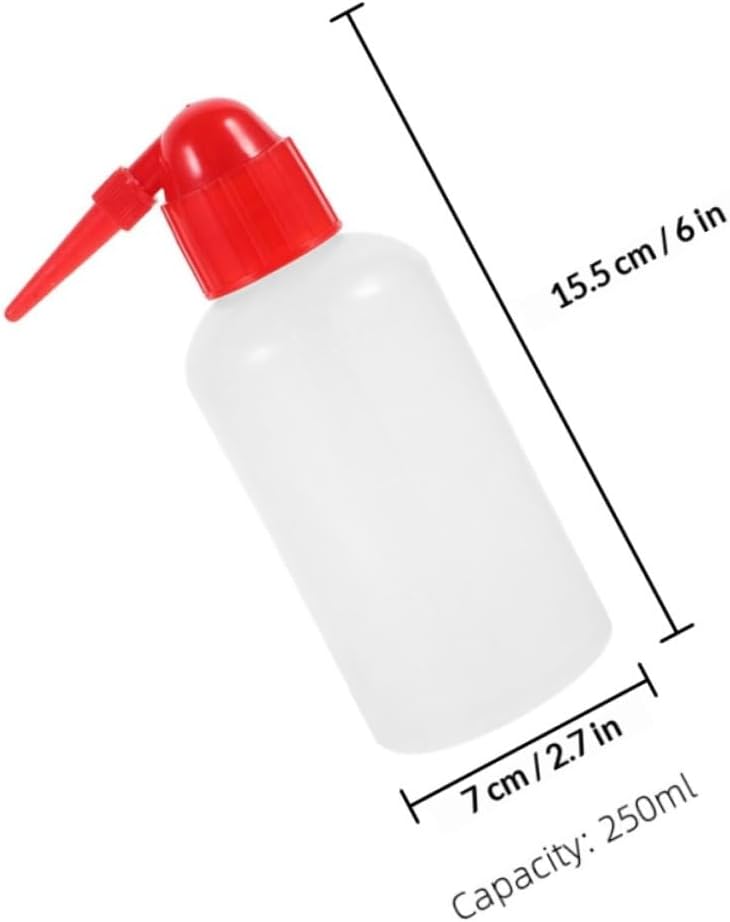 MAGICLULU 6pcs 250ml Lab Wash Bottles with Scale, Plastic Squeeze Bottles for Precise Rinsing and Cleaning, Safety Squirt Tools for Laboratory and Use