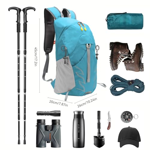 Mochila ligera plegable impermeable 20L para senderismo miniatura 2