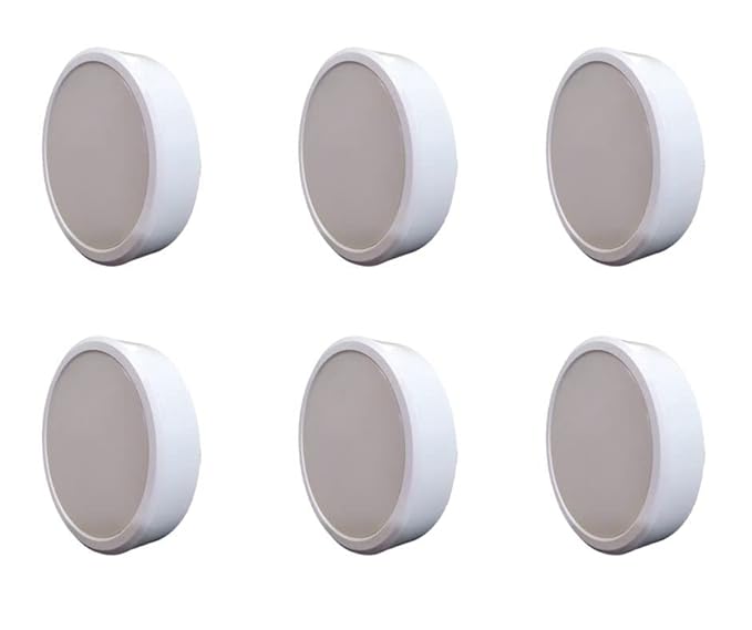 Swift Lite LED Light Pack of 6, 15 Watts Surface Round Panel Light - CW (P6 - CW - 15W SRPL)