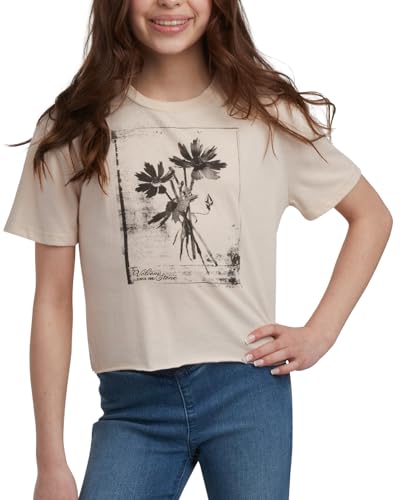 Image of Volcom Girls Shirts - Casual Crewneck Short Sleeve Graphic Tee Trendy Tops - Breathable Girls Summer Clothes