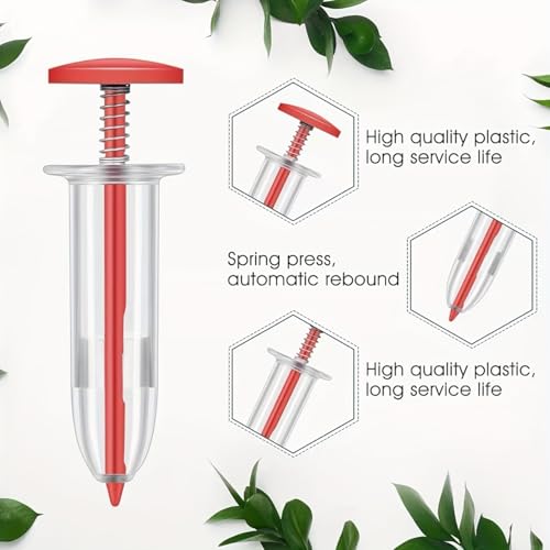 Dispensador de semillas estilo jeringa para jardín miniatura 3