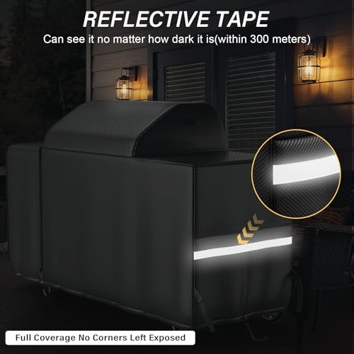 Grill Cover for Traeger Woodridge Pro & Elite, Compatible with BAC776 Full-Length All Weather Grill Cover – Waterproof Traeger Woodridge Pro Cover Accessories by Utheer - Image 8