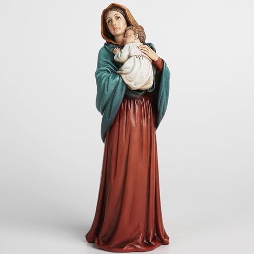 Estatua Virgen María Católica 9.3 in Resina Multicolor miniatura 4