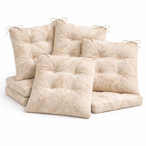Set 6 Cuscini per Sedia 40x40 cm in Velluto –