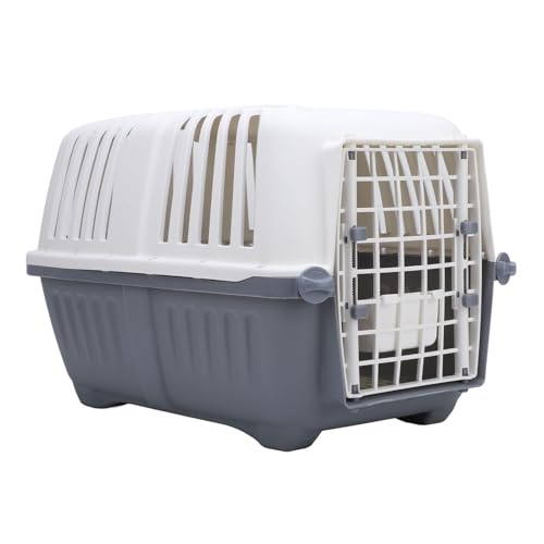 Dilwe Haustier-Katzentransportbox, Tragbar, Leicht, von Fluggesellschaften Zugelassen, Bequeme Reise-Hundebox für Katzen, Hunde, Kaninchen, 47 X 31 X 32 cm – Bild 4