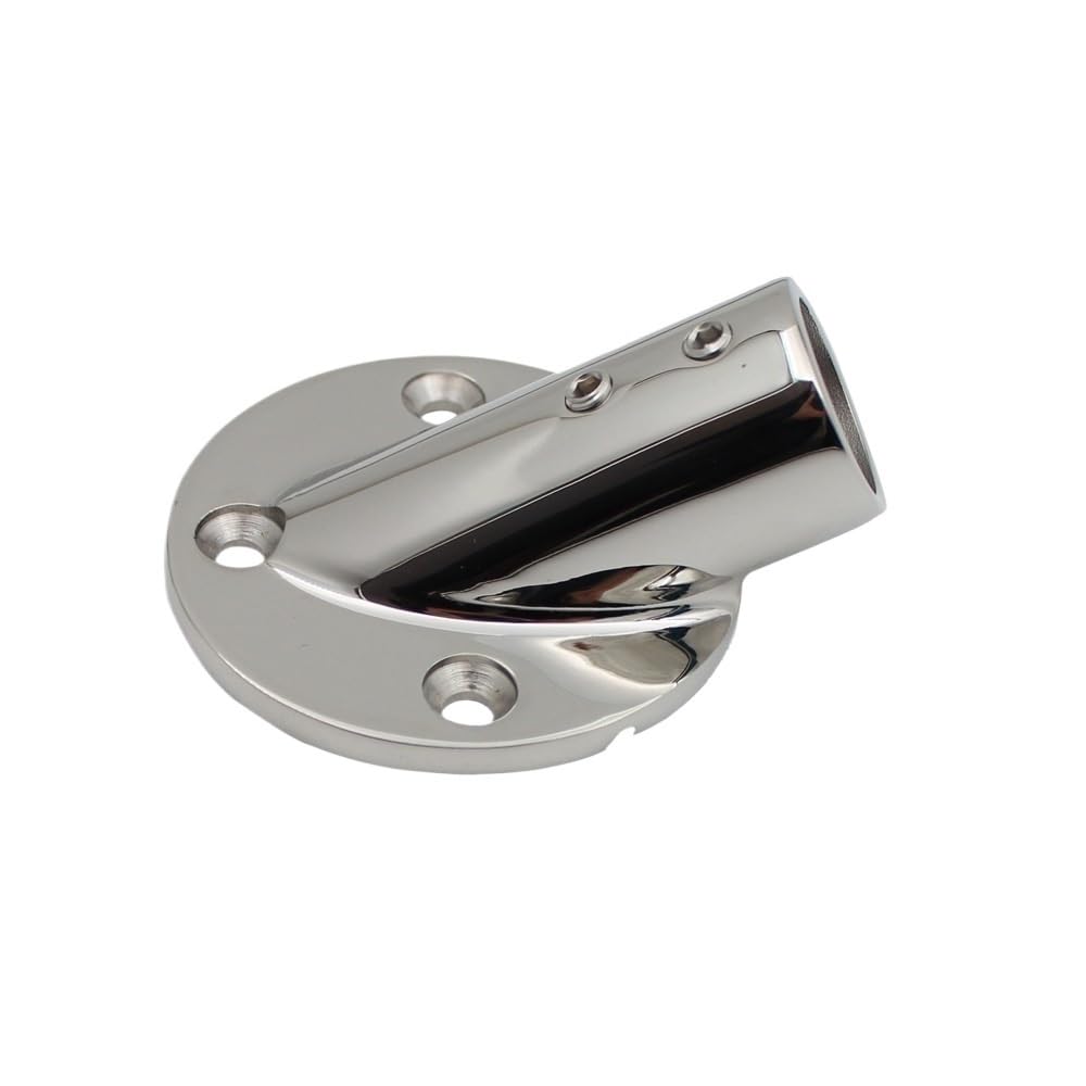 2PCS Yacht Barca Marine 30 Gradi in Acciaio Inox 316 Rotonda Guida di Base 22 Millimetri 25 Millimetri Tubo Rail Corrimano Raccordi connettori