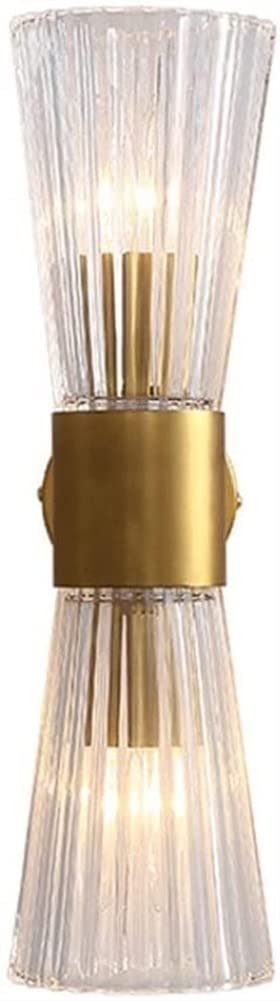 ITOSUI Double Head Brass Wall Light Fixture - Elegant E14 Sconce for Living Room, Bedroom, and Hallway