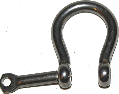 Nautos Forged Bow Captive PIN Shackle - Set of 2 PCS - Stainless Steel