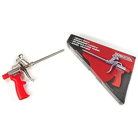 Barbarossa Foam Applicator Gun - Updated Teflon Pro Foam Dispensing Gun, Non-Stick Coated Professional Foam Gun for Filling, Sealing and Insulation Cover