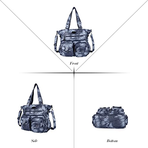 Bolso Hobo grande de piel sintética para mujer miniatura 3