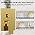 Brushed Gold Shower System, STARBATH 12+6" Multi Head Shower Set with Handheld Spray for Couples, Ceiling Mount Rainfall Shower Faucet Set with 3 Way Shower Valve with 5 Diverter and Trim Kit Complete