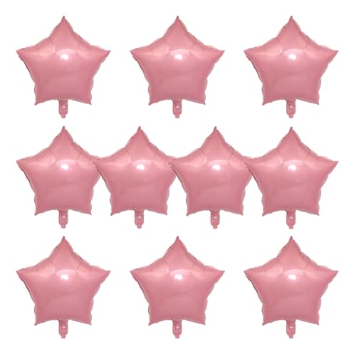 Image of MEETINGU 10PCS 18 inch Star Balloons Foil Balloons Foil Membrane Balloons Party & Wedding Decoration, Salmon Pink
