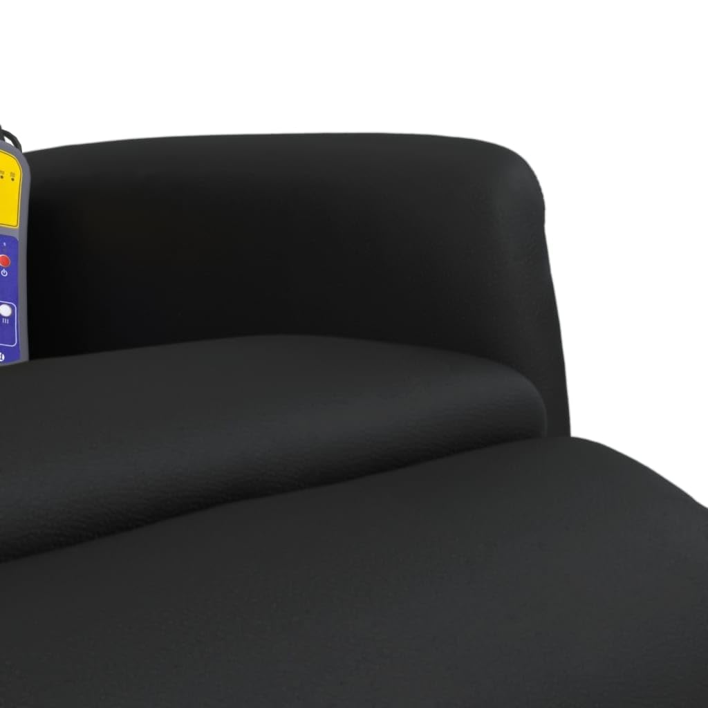 Sillón reclinable Masaje con reposapiés Cuero sintético Negro, Sillón De Relax, Sillon Masaje Relax, Sillon Relax Electrico, Hogar Sillon Relax, Sillones Comodos, Sofa Tantra - 356724