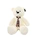Joyfay Oso de Peluche 100 - 200 cm Gigante de la muñeca de Juguete Suave de la Felpa de Peluche Oso de Peluche de Juguete Oso Peluche Gigante Osos de Peluche Gigantes (100 cm, Blanco)