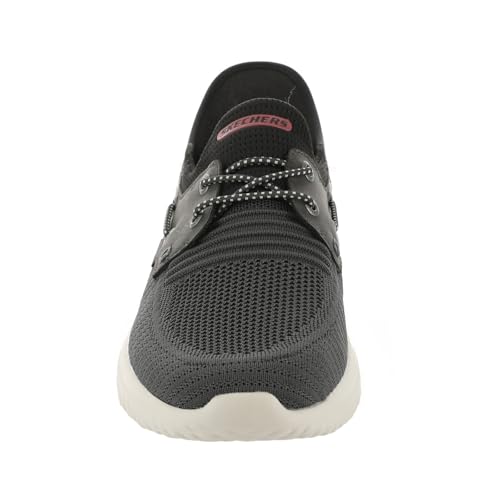 Skechers USA Men's Men's Delson 3.0-Roth 210606 Low Profile Bungee Lace Slip-Ins, Chbk, 12 Wide