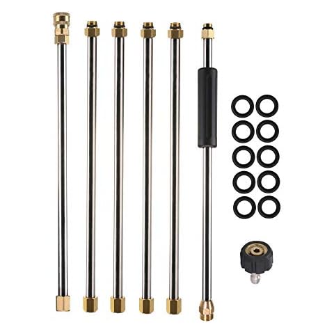Tool Daily Pressure Washer Extension Wand, 90 Inch Power Washer Lance, 1/4 Inch Quick Connect, M22, 4000 PSI Cover