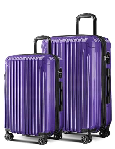Image of Luggage Sets 2 Piece,PC+ABS Expandable Suitcases with Wheels