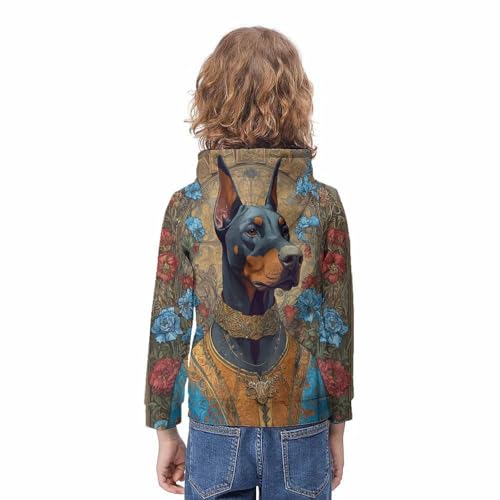 Sweat à capuche 3D Royal Canine Majesty avec motif en relief tendance