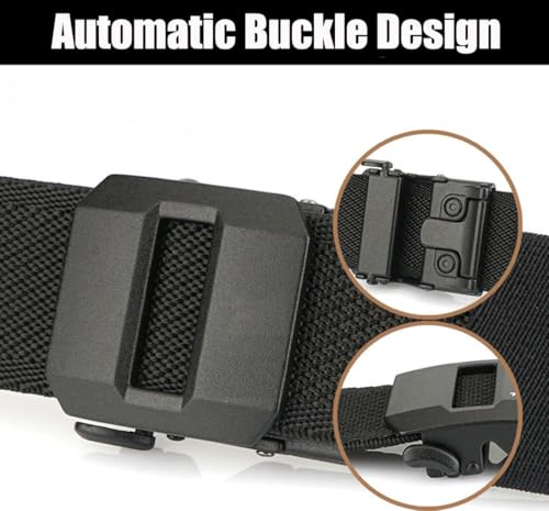 Ratchet Belts for Men Work Belts Tactical Stretch Nylon,Suitable for Casual Jeans Trousers Golf Attire4
