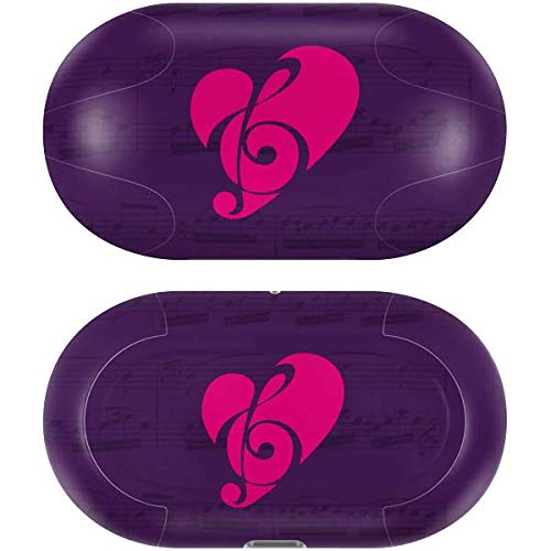 Skinit Decal Audio Skin Compatible with Galaxy Buds+ - Officially Licensed Originally Designed Purple Musical Notes Design