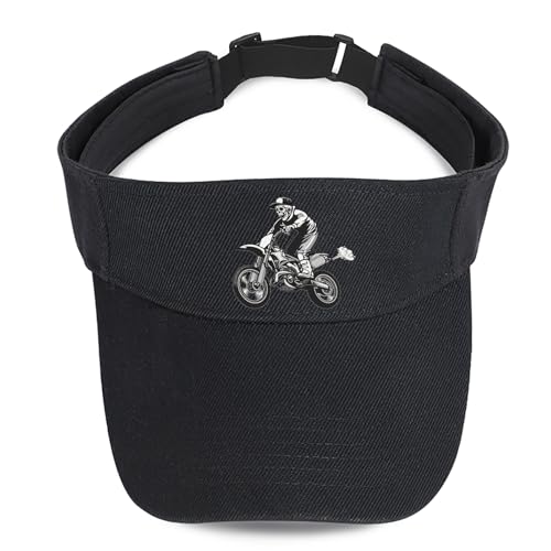 Image of Visors Hat for Women Sun Hat for Men Empty Top Black Running Visors Comfortable UV Protection Sun Visor for Travel Cycling
