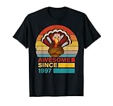 Photo Gallery turkey 1997 birthday funny vintage turkey retro sunset maglietta Photo Gallery turkey 1997 birthday funny vintage turkey retro sunset maglietta