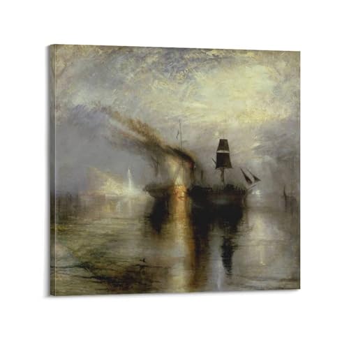 Poster Peace Enterrement en mer Turner - Impression sur toile modern 50x50 cm