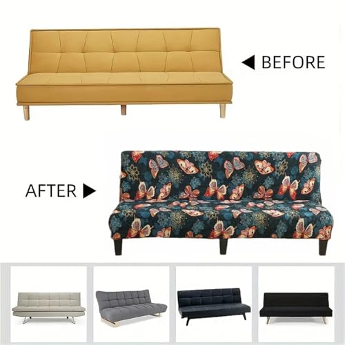 Housse de canapé-lit extensible pour protéger un futon taché