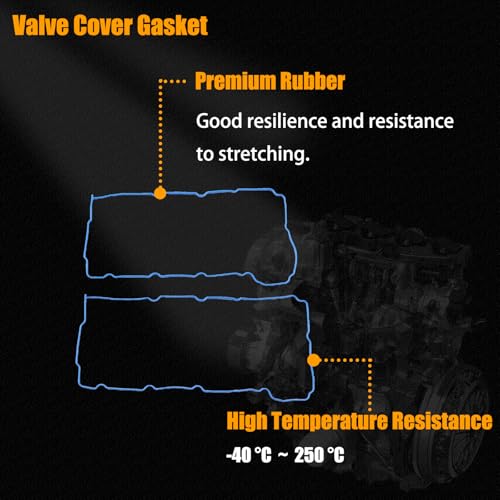 Image of AUCERAMIC HS9514PT-1 Engine MLS Full Cylinder Head Gasket Set Fit 2009-2010 for Chrysler 300 chrysler sebring, for 2009-2010 for Dodge Avenger Charger 2.7L V6 DOHC VIN D HS54230