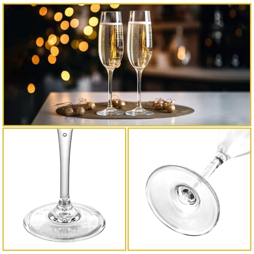 Copas de plástico para champán reutilizables irrompibles de 180 ml 4