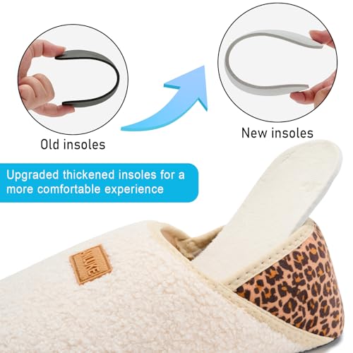 Image of ANLUKE Slipper for Women Men Slipper Socks Fuzzy House Shoes Rubber Sole Slip On Soft-Lightweight Non Slip Indoor /Outdoor