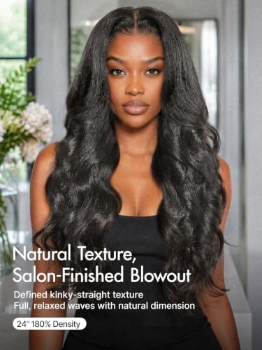 LUVME HAIR Glueless Kinky Loose Body Wave 7x6 HD 16"